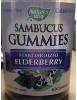Mängden socker i Sambucus Gummies, Standardized Elderberry