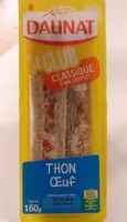 Mängden socker i Le club classique thon oeuf