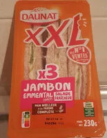Mängden socker i XXL jambon emmental