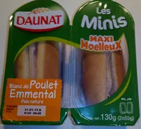 Mängden socker i Les minis maxi moelleux poulet emmental