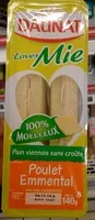 Mängden socker i Loves Mie - Poulet Emmental Pain viennois sans croûte