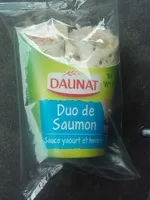 Mängden socker i Duo de saumon, sauce fromage blanc