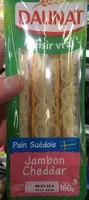 Mängden socker i Pain Suédois Jambon Cheddar