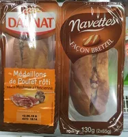 Mängden socker i Navettes façon Bretzel Médaillons de Poulet rôti sauce Moutarde à l'Ancienne