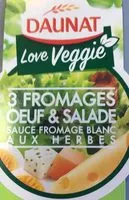 Mängden socker i bulle fraîcheur veggie - 3 fromages œuf et salade