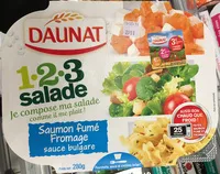 Mängden socker i 1-2-3 Salade Saumon fumé Fromage sauce bulgare