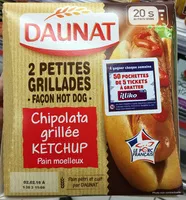 Mängden socker i 2 petites grillades façon Hot Dog Chipolata grillée Ketchup