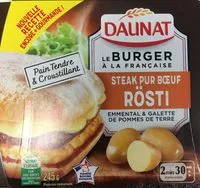 Mängden socker i BURGER LE ROSTI BOEUF EMMENTAL
