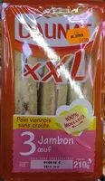 Mängden socker i Pain viennois sans croûte jambon œuf