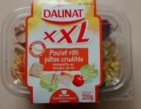 Mängden socker i Poulet rôti pâtes crudités