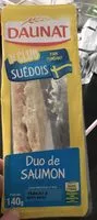 Mängden socker i Sandwich Duo de Saumon
