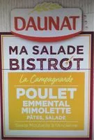 Mängden socker i Ma Salade Bistrot La Campagnade poulet emmental mimolette pâte salade