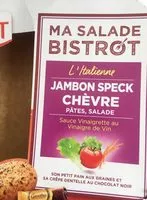Mängden socker i Ma Salade Bistrot Pates Jambon Speck Chevres