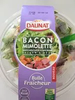 Mängden socker i Salade Bacon Mimolette Sauce Moutarde à l'ancienne