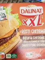 Mängden socker i Daunat rosti cheddar xxl