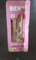 Mängden socker i Sandwich jambon serrano