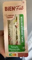 Mängden socker i Sandwich tomate mozarella