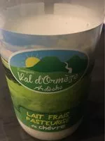 Mängden socker i Lait frais pasteurisé de chèvre