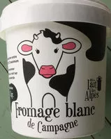 Mängden socker i Fromage blanc de campagne au lait des Alpes