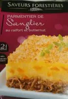 Mängden socker i Parmentier de Sanglier au raifort et butternut