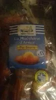 Mängden socker i La madeleine d'armor