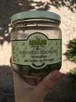 Mängden socker i Olives vertes denoyautees aromatisees aux herbes de provence