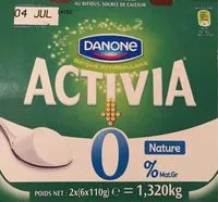 Mängden socker i Activia Nature 12x110g