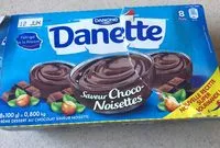 Mängden socker i Danette choco noisettes