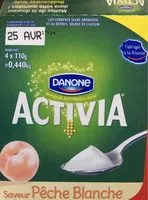 Mängden socker i Activia saveur pêche blanche