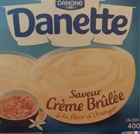 Mängden socker i Danette saveur crème brûlée