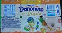 Mängden socker i Danonino aux fruits