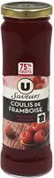 Mängden socker i Coulis de framboises