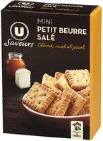Mängden socker i Mini petit beurre chèvre miel pavot saveurs
