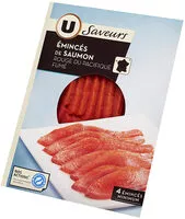 Mängden socker i Emincés de saumon rouge du Pacifique fumé