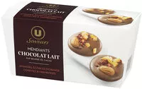 Mängden socker i Mendiants au chocolat lait amandes et framboise et écorce d'orange Saveurs