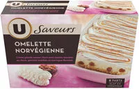 Mängden socker i Omelette Norvégienne plat en céramique Saveurs