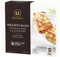 Mängden socker i Millefeuilles pomme de terre et champignons