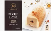 Mängden socker i Bûche glacée saveur vanille, noisette, confiture de lait