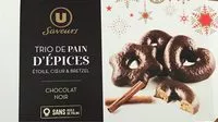Mängden socker i Trio de pain d'épices au chocolat au noir Saveurs
