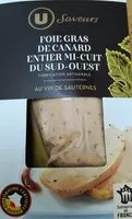 Mängden socker i Foie gras de canard entier du Sud-Ouest mi-cuit au vin de Sauternes IGP Saveurs