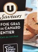 Mängden socker i Foie gras de canard entier cuit au torchon