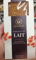 Mängden socker i Tablette de chocolat au lait caramel à la pointe de sel