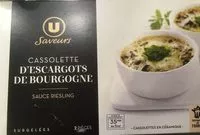 Mängden socker i Cassolette d'escargot de Bourgogne sauce au Riesling Saveurs
