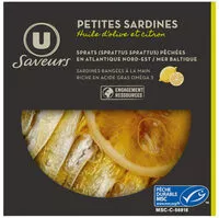 Mängden socker i Mini sardines citron huile olive