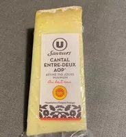 Mängden socker i Cantal AOP entre deux au lait cru 33%mg