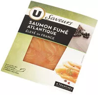 Mängden socker i Saumon de France fumé aux bois d'arbres fruitiers