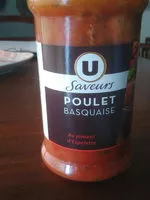 Mängden socker i Poulet basquaise au piment d'Espelette U LES SAVEURS