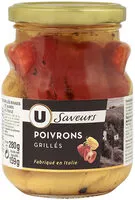 Mängden socker i Poivrons grillés rouges et jaunes à l'huile