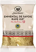 Mängden socker i Emmental de Savoie rapé IGP lait cru 31%MG