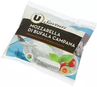 Mängden socker i Mozzarella di bufala Campana DOP au lait pasteurisé 25% deMG